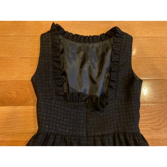 Karen Zambos Black Sleeve Less High Neck Dress Size 2 - Picture 3 of 4